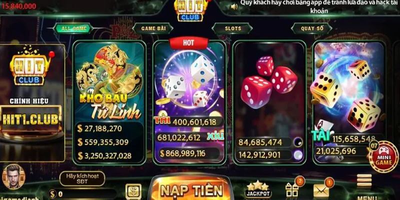 Giới thiệu những nét nổi bật của sảnh mini game Hitclub